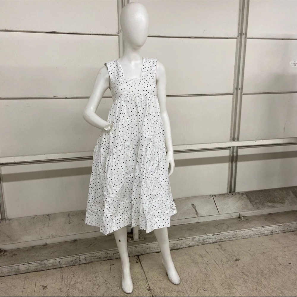 ANTHROPOLOGIE The Helena Square-Neck Tiered Dress Women's Size 2XSP 168.00